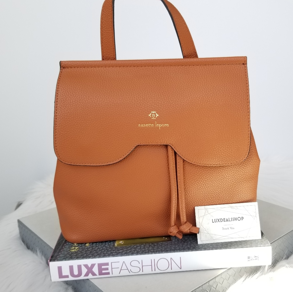 NANETTE LEPORE Cognac Backpack/Crossbody bag Vegan